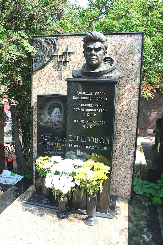 Могила Георгия Берегового на Новодевичьем кладбище в Москве