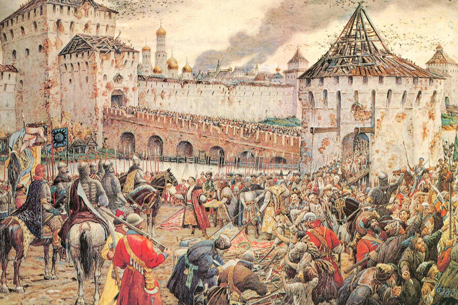 Э. Лисснер. Освобождение Москвы от поляков в 1612 году. Нач. 20 века