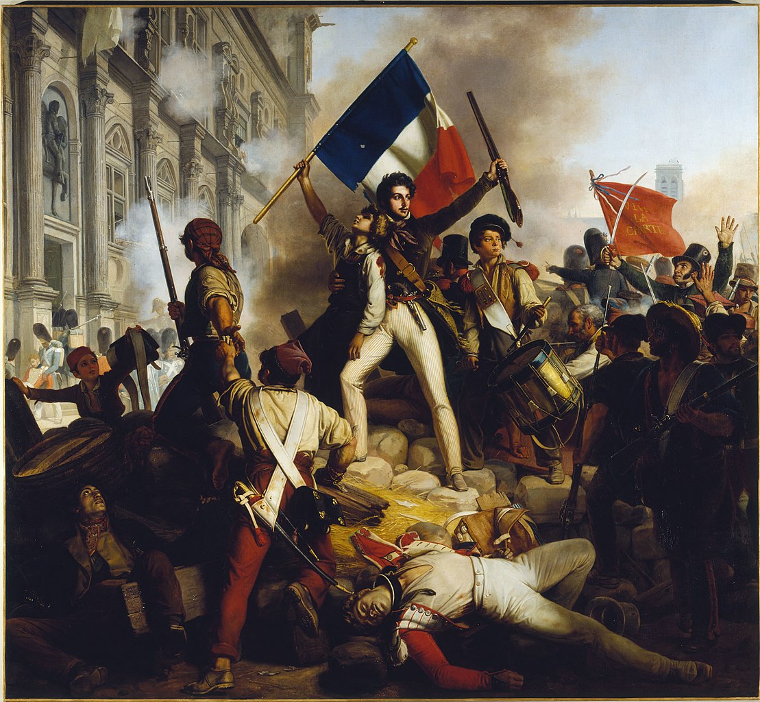 Жан Виктор Шнетс. Сражение перед парижской ратушей 28 июля 1830 года (Свобода на баррикадах). 1833
