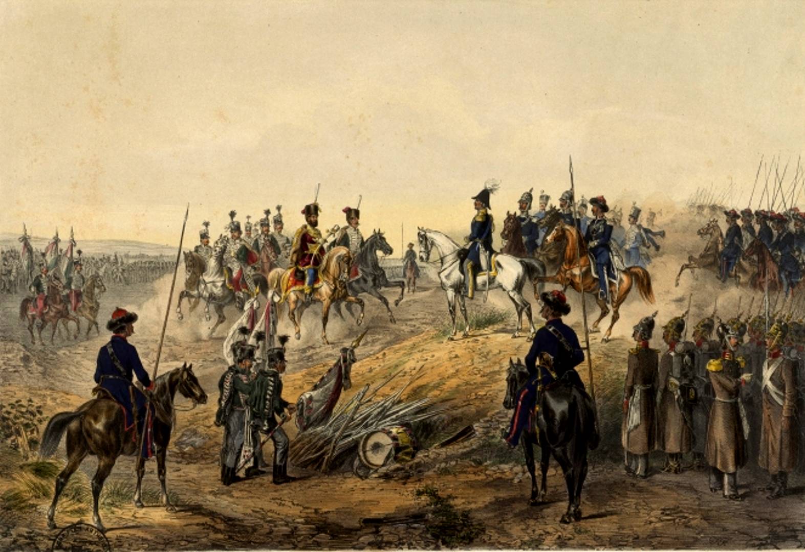 Капитуляция венгерской армии перед русскими войсками. 1849