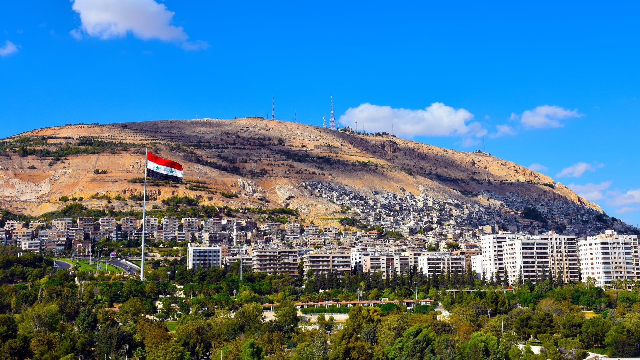 Вид на гору Джебель-Касиюн. Дамаск