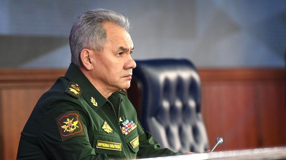 Министр обороны Сергей Шойгу на расширенном заседании коллегии Министерства обороны
