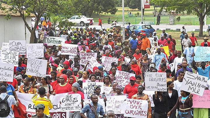 Митинг против преступлений «Боко харам» в Нигерии
