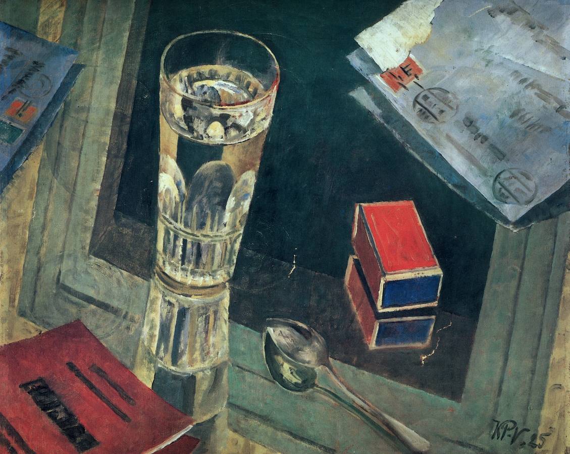 Кузьма Петров-Водкин. Натюрморт с письмами. 1925