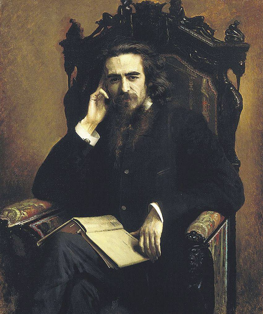 Рис. 31. Портрет Владимира Соловьева. 1885 г.