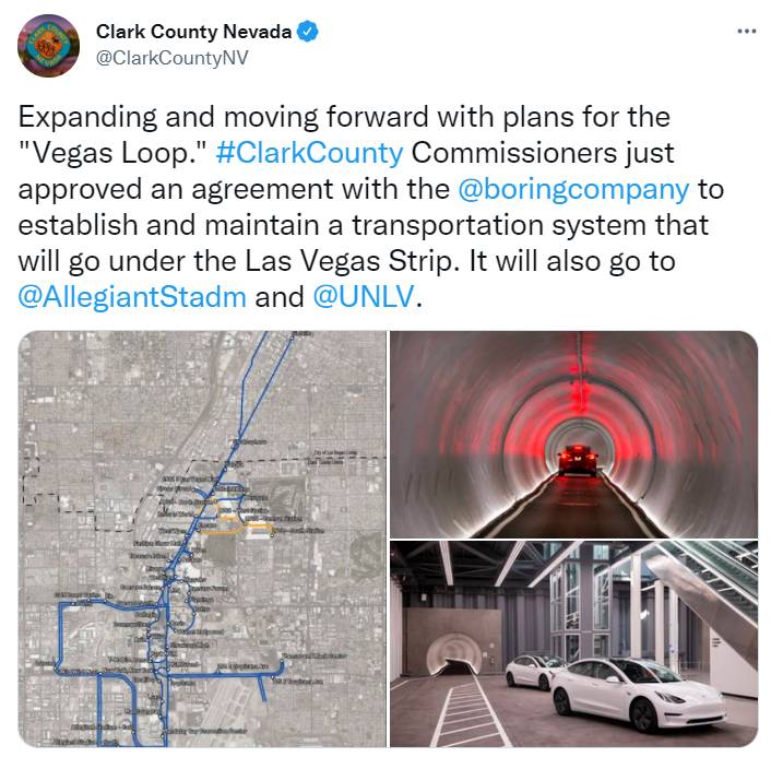 Строительство автомобильного «метро» в Лас-Вегасе