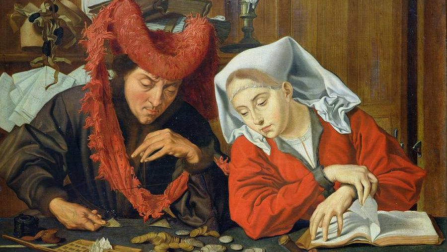 Маринус ван Реймерсвале, Меняла с женой. 1539