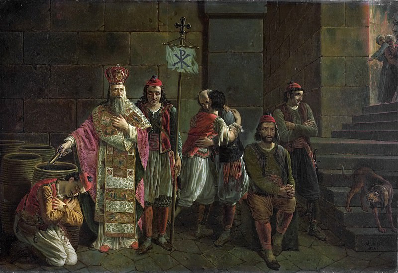 Последние защитники Миссолонги 22 апреля 1826 года (эпизод освободительной борьбы греков), 1826 г.