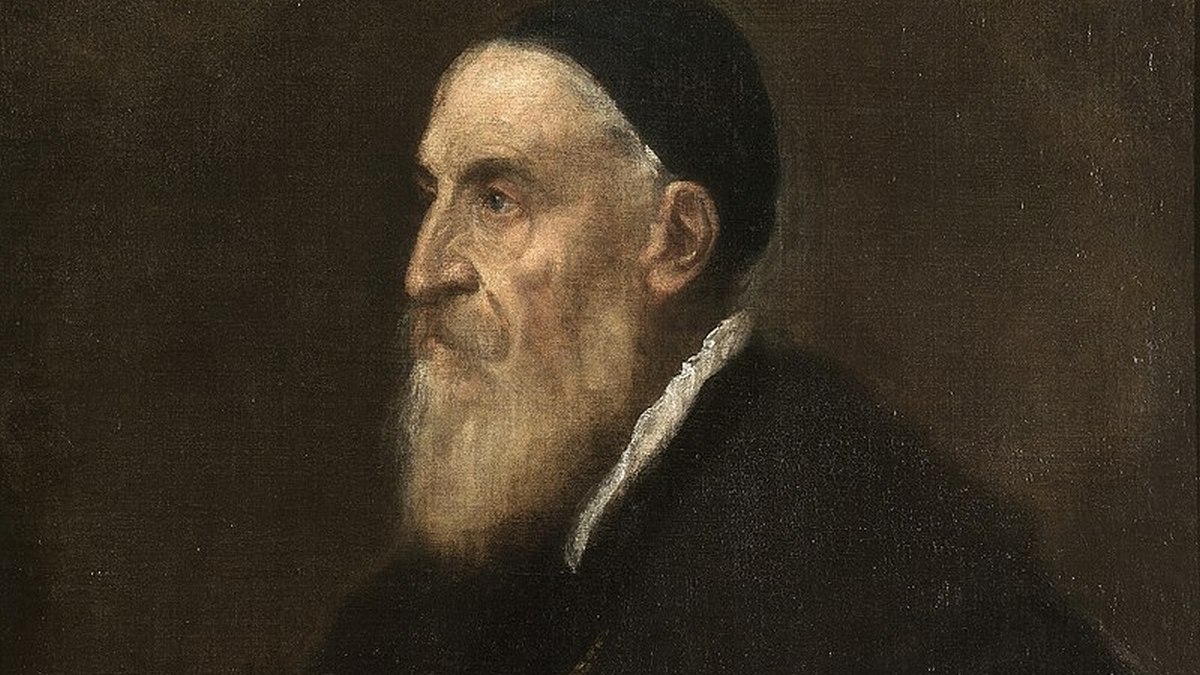 Тициан Вичеллио. Автопортрет (фрагмент). Около 1567