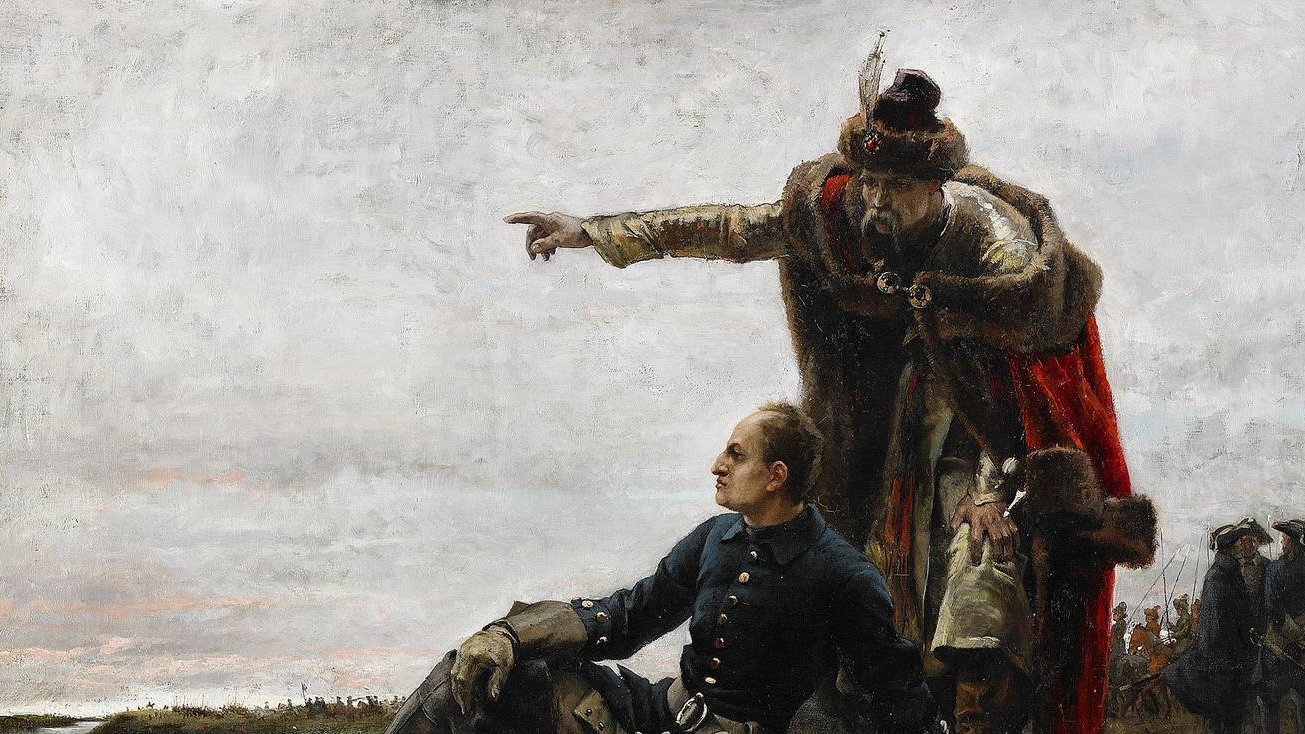 Густав Седерстрём. Карл XII Шведский и Иван Мазепа после Полтавской битвы. До 1933 года