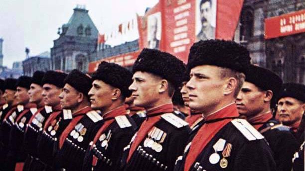 Кубанские казаки на Параде Победы в 1945 году