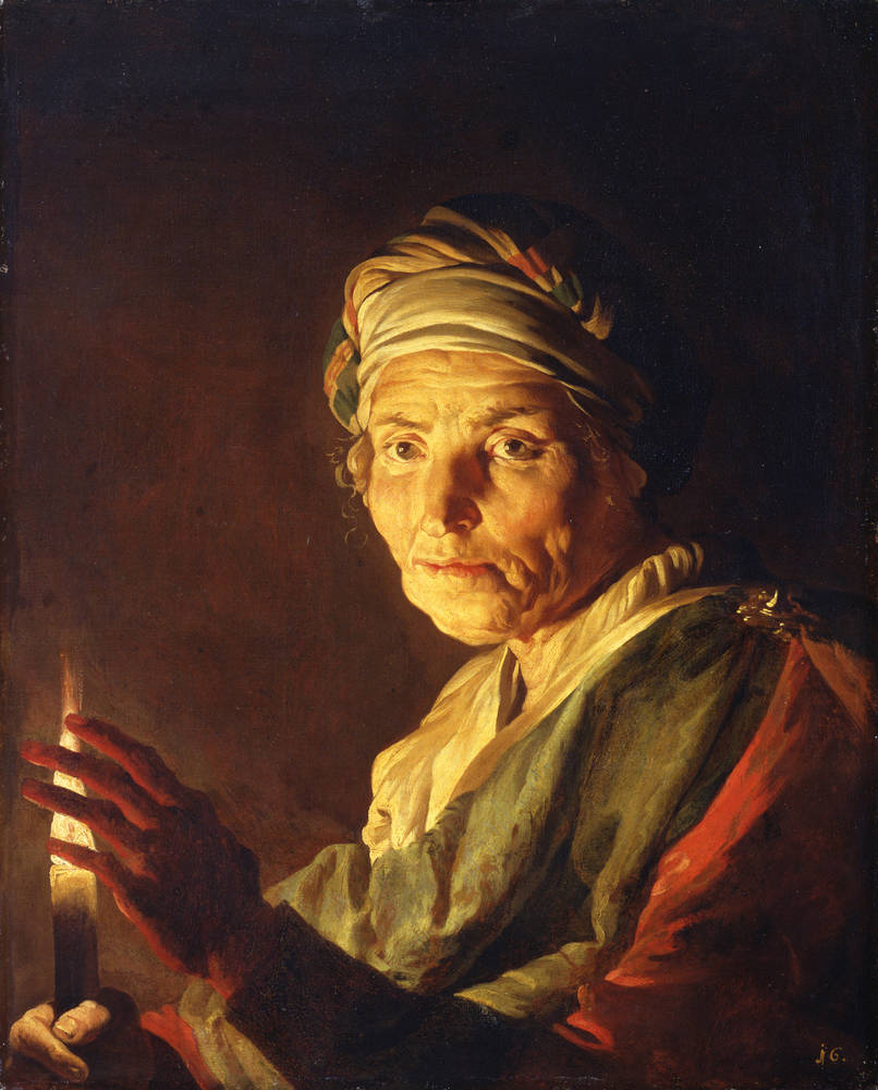 Маттиас Стом. Старуха со свечой. 1600-1670