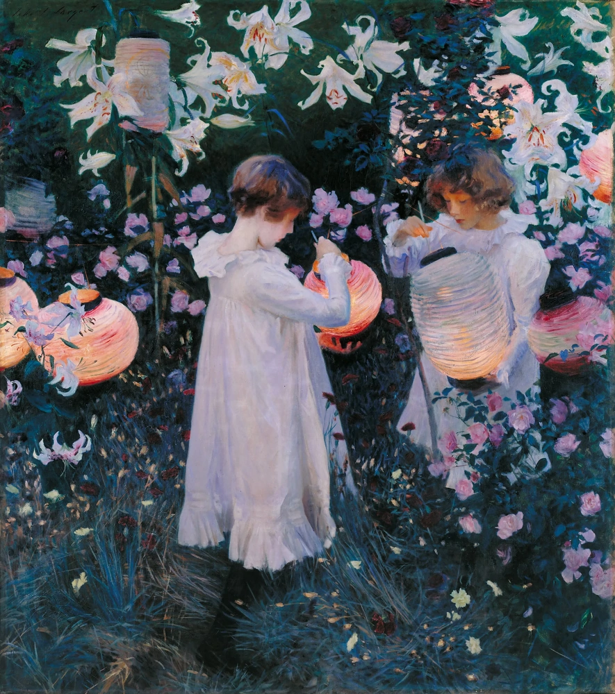 Джон Сингер Сарджент. Гвоздика, лилия, лилия, роза. 1886