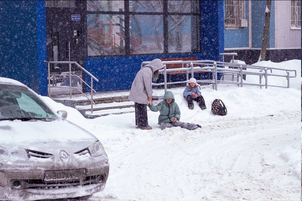 Москва после снегопада