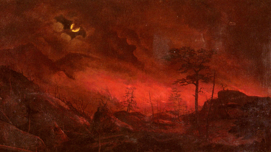 Ральф Альберт Блакелокк. Лесной пожар. XIX