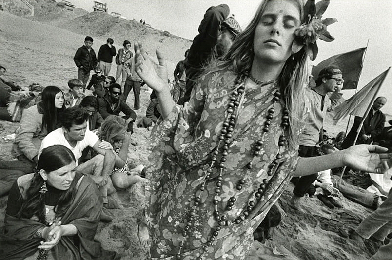 Элейн Мэйс. Девушка-кришнаит. Калифорния, 1967