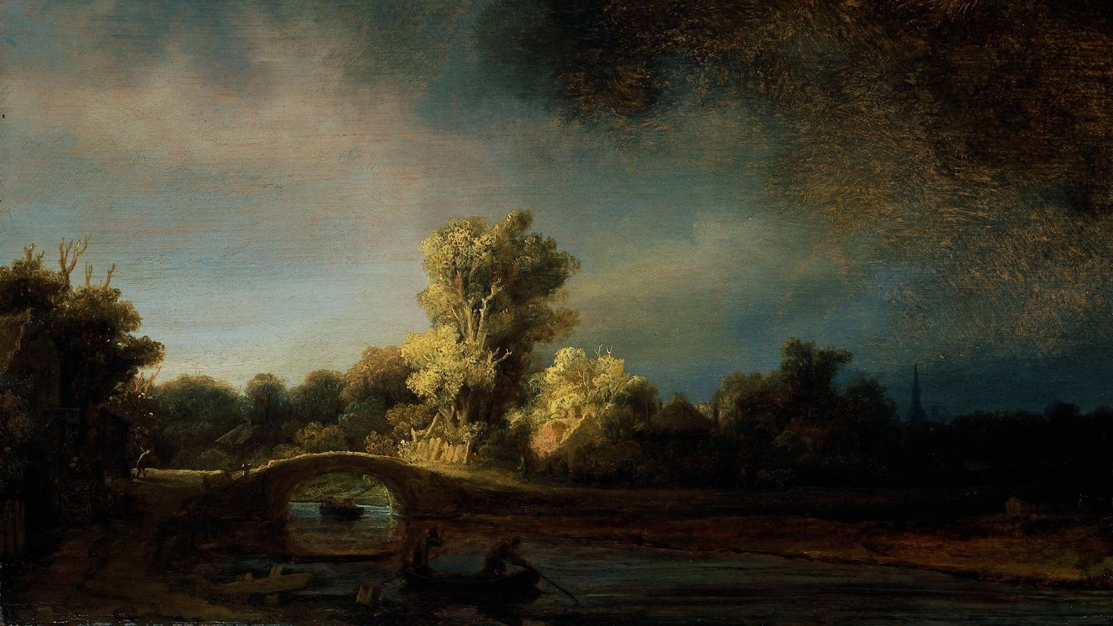 Рембрандт. Каменный мост. 1638