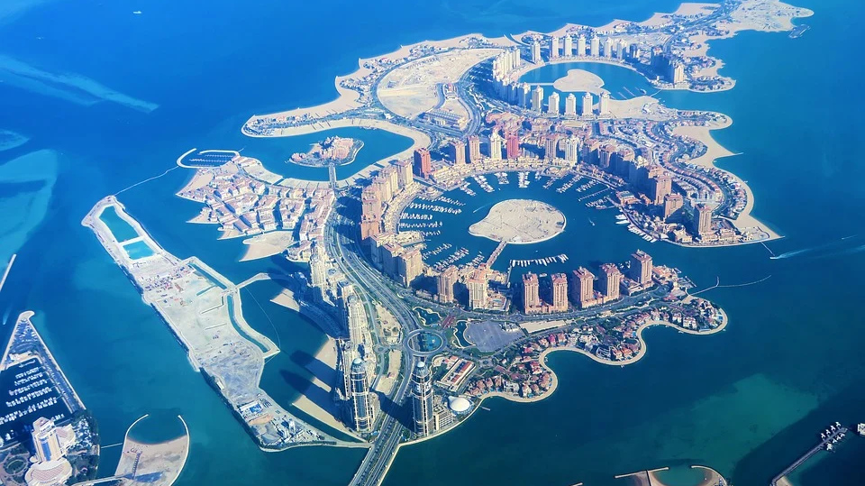 Искусственные острова в столице Катара городе Доха