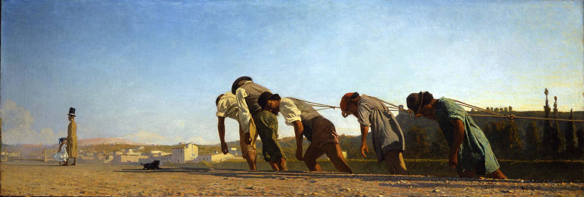 Телемако Синьорини. Альзайя (Бичева). 1864