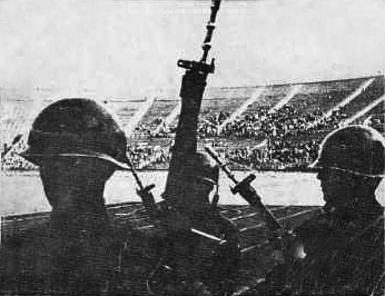 Национальный стадион Сантьяго во время переворота