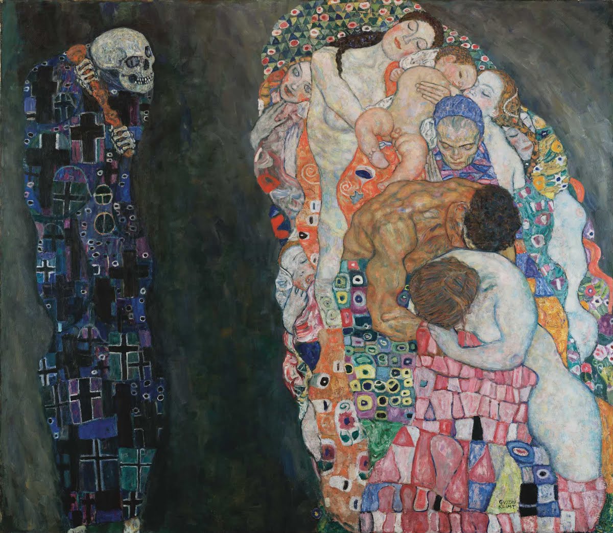 Густав Климт. Смерть и жизнь. 1908—1909, 1916