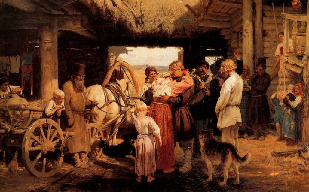 Илья Репин. Проводы новобранца. 1879