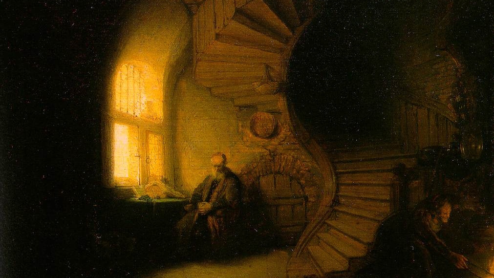 Рембрандт Харменс ван Рейн. Философ, размышляющий в своей комнате. 1632