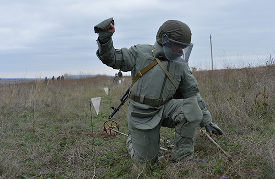 Саперы общевойсковой армии ЗВО в Воронежской области