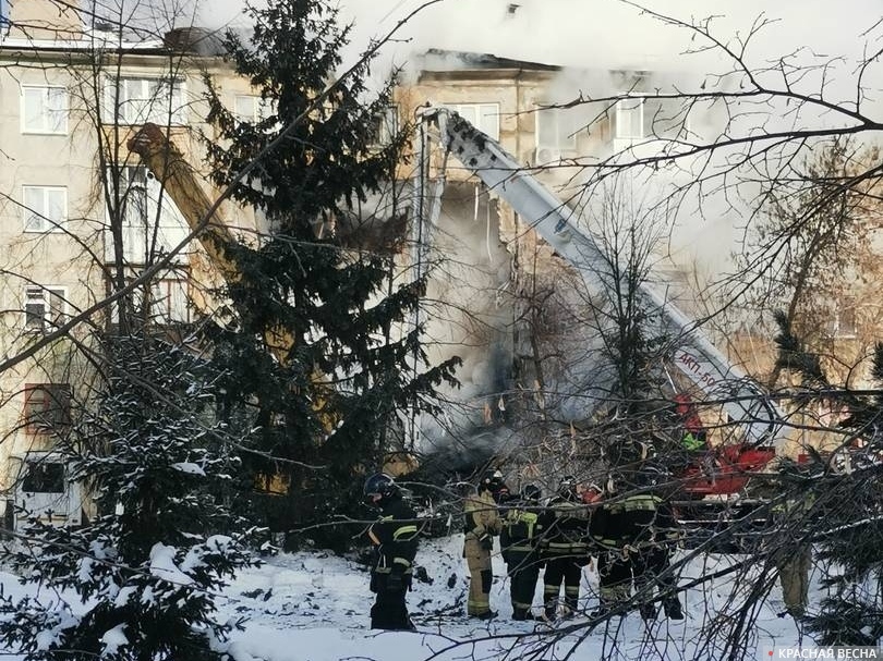 Взрыв бытового газа в Новосибирске