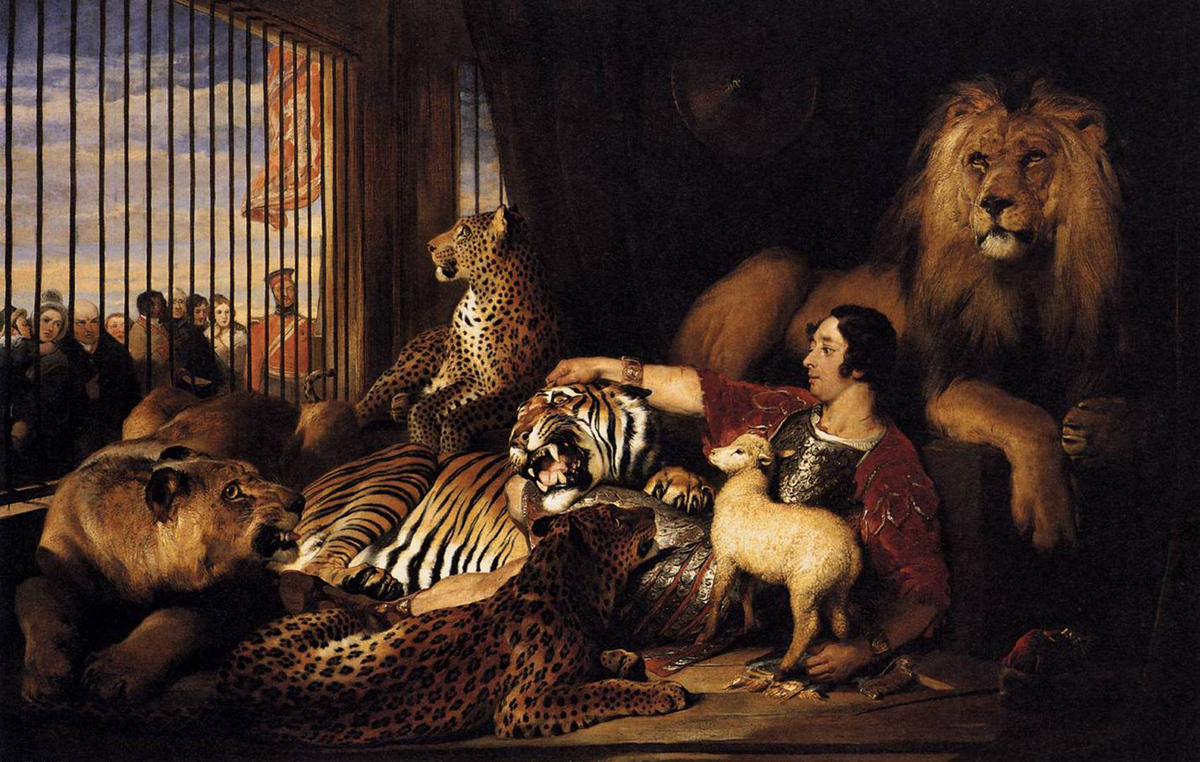 Эдвин Генри Ландсир. Исаак ван Амбург и его животные. 1839