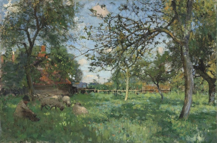 Джордж Клаузен. Фруктовый сад. 1881