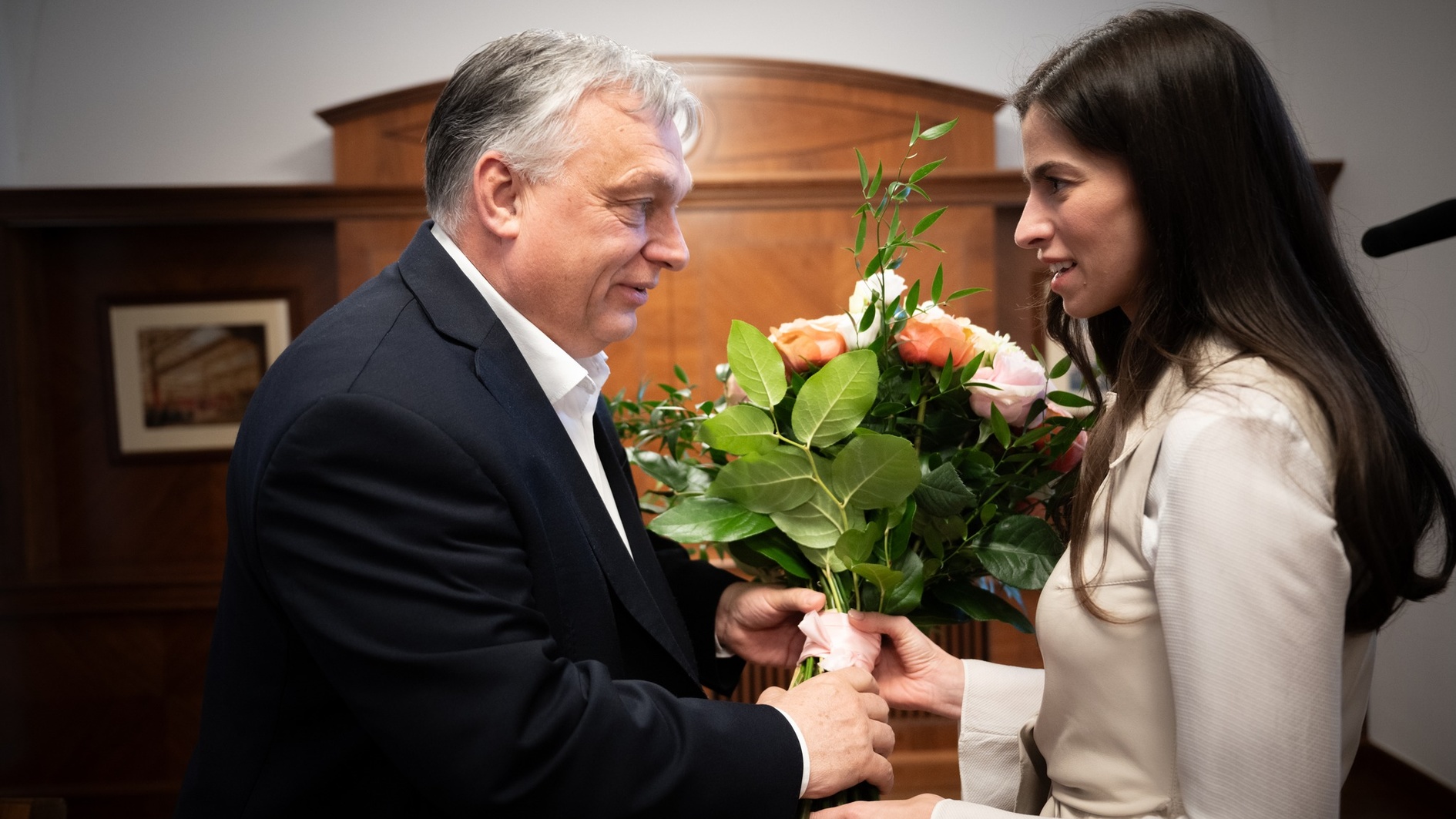 Виктор Орбан и Александра Сенткирайи