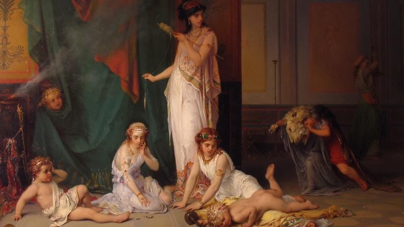 Жозеф Куман. Паника (фрагмент). 1871
