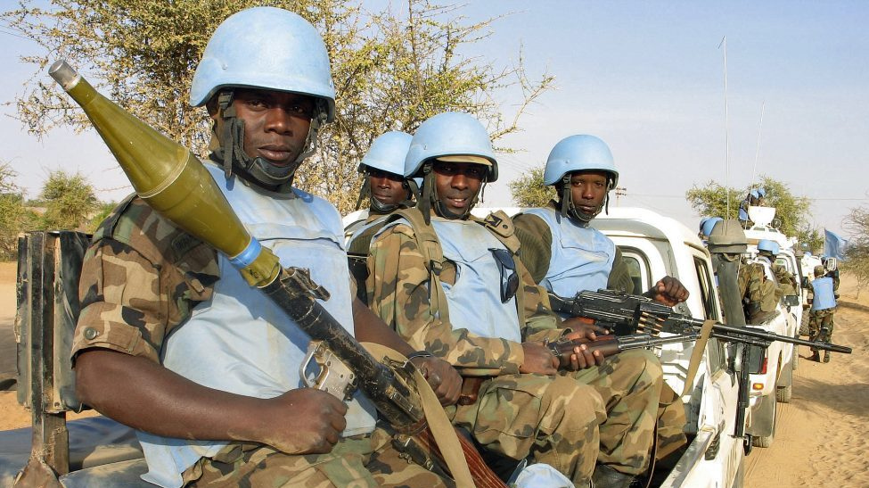 Бойцы миротворческой миссии UNAMID в Дарфуре