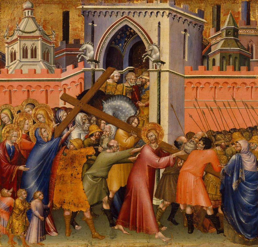 Джованни ди Паоло. Несение креста. 1426