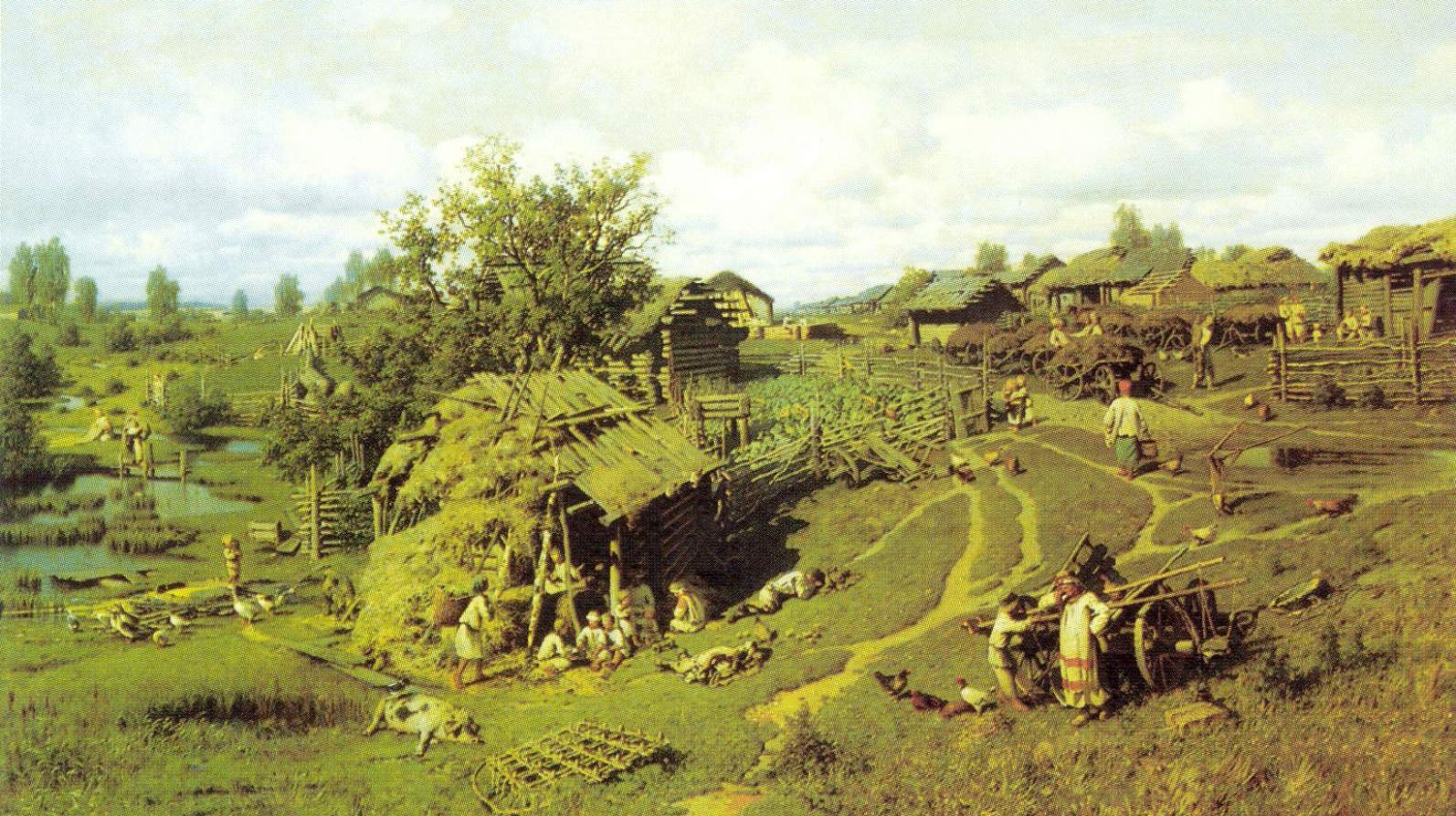 Суходольский пётр Александрович (1835 - 1903) - Троицын день, 1884