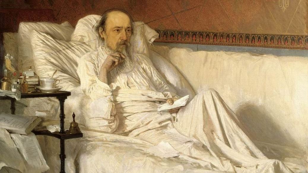 Иван Крамской. Портрет Николая Некрасова. 1877-1878