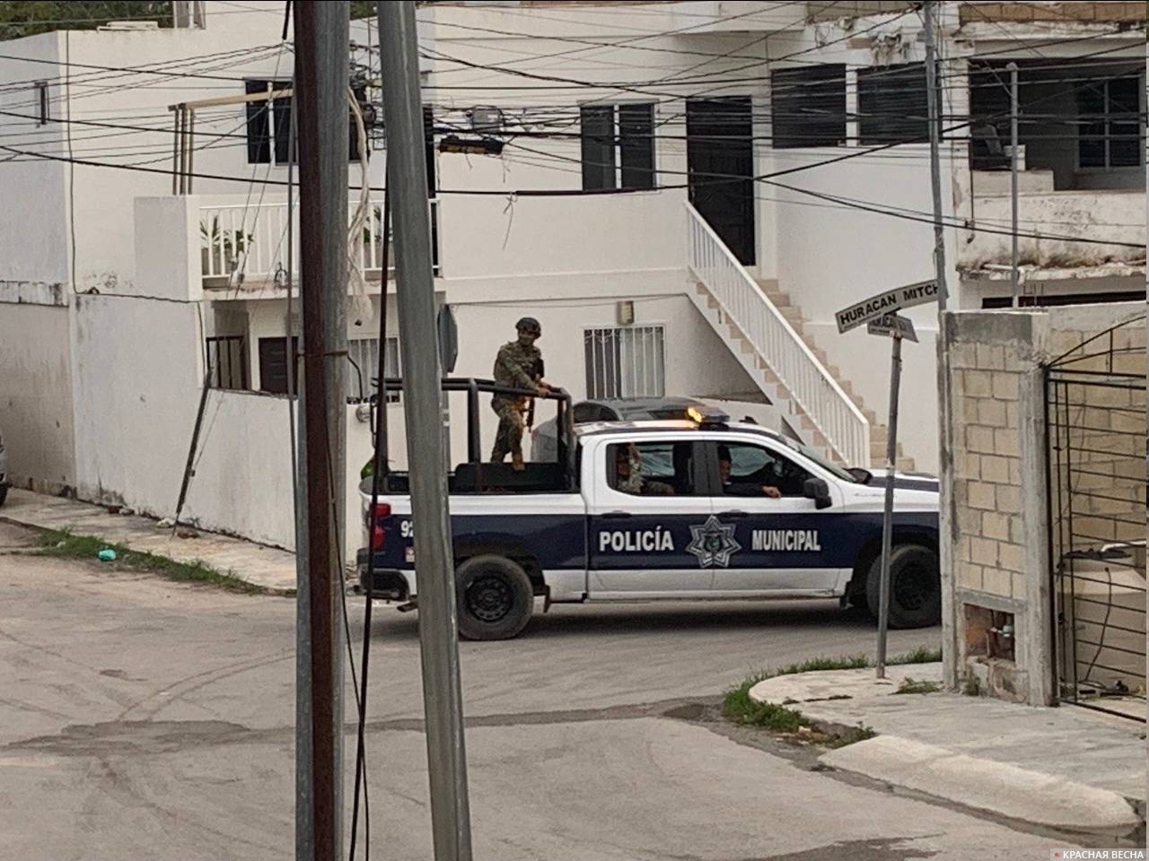 Полицейский патруль в Мексике