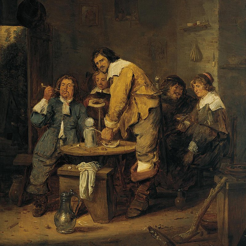 Адриан Браувер. Табачный кабачок. 1630-е