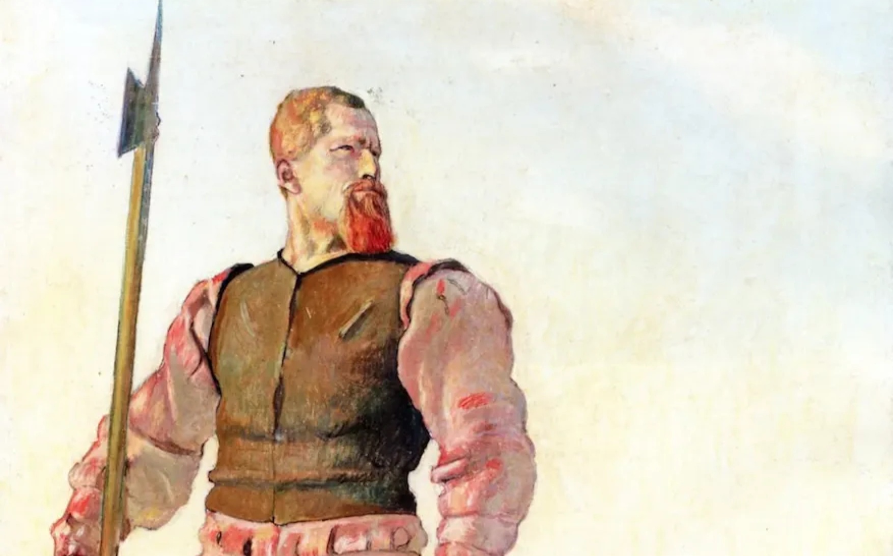 Фердинанд Ходлер. Злой воин (фрагмент). 1884