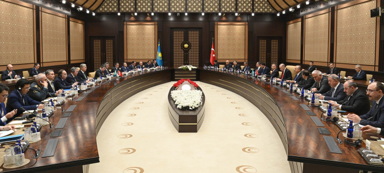 Делегации Казахстана и Турции на переговорах в Анкаре