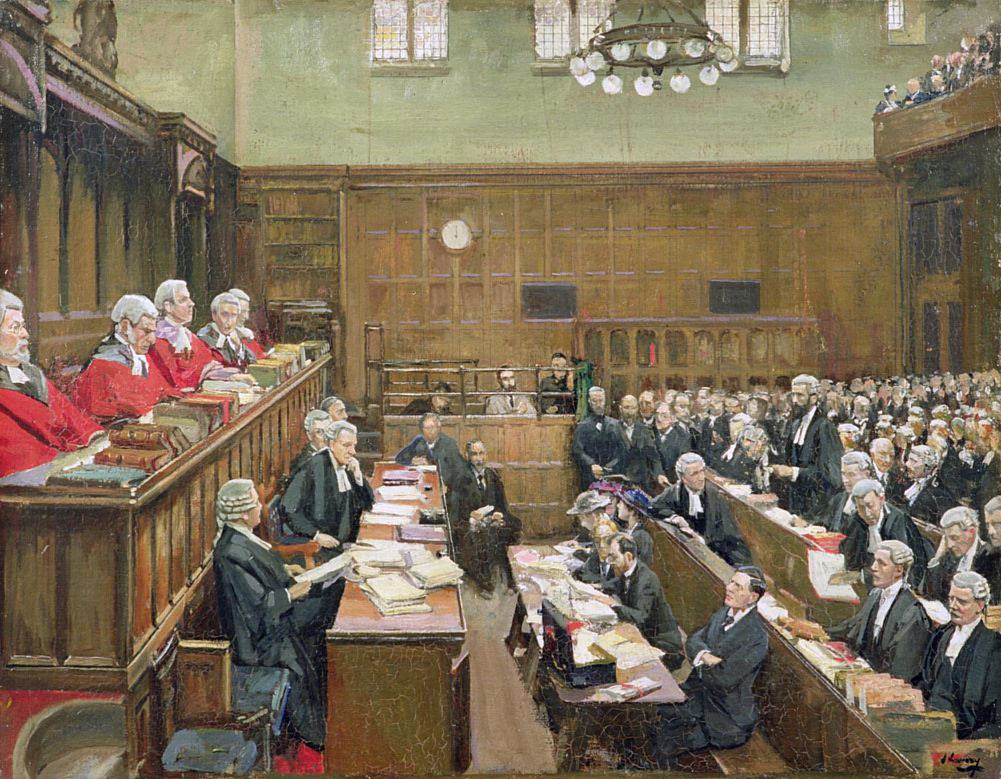 Джон Лавери. Суд по уголовным делам, Лондон. 1916
