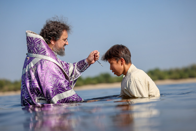 Крещение на реке Лена
