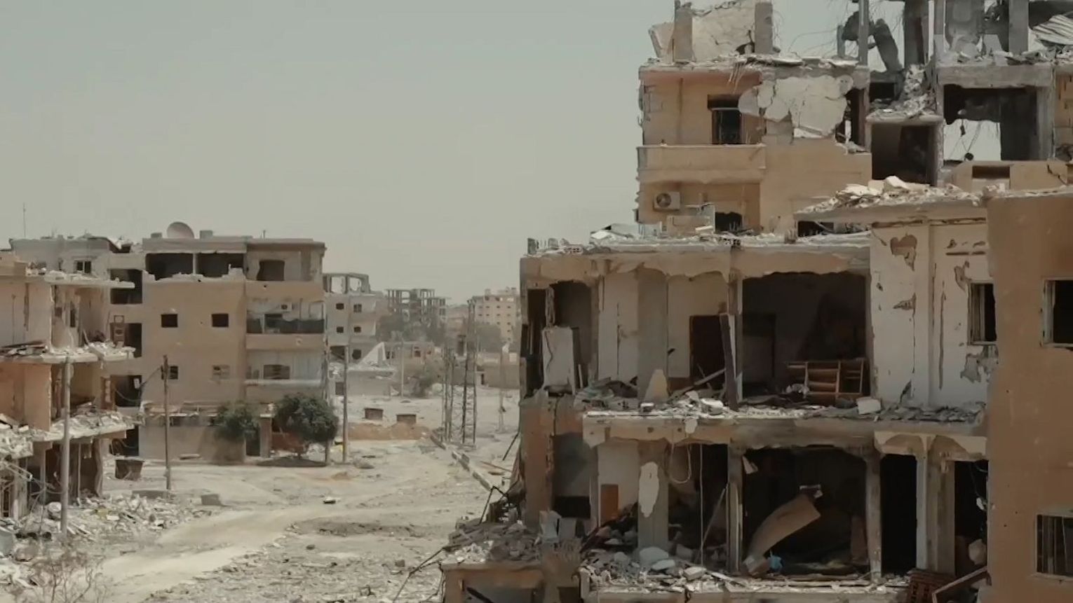 Разрушенная часть Ракки