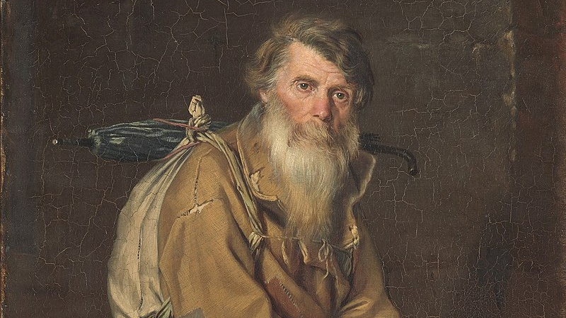 Василий Перов. Странник (фрагмент). 1870