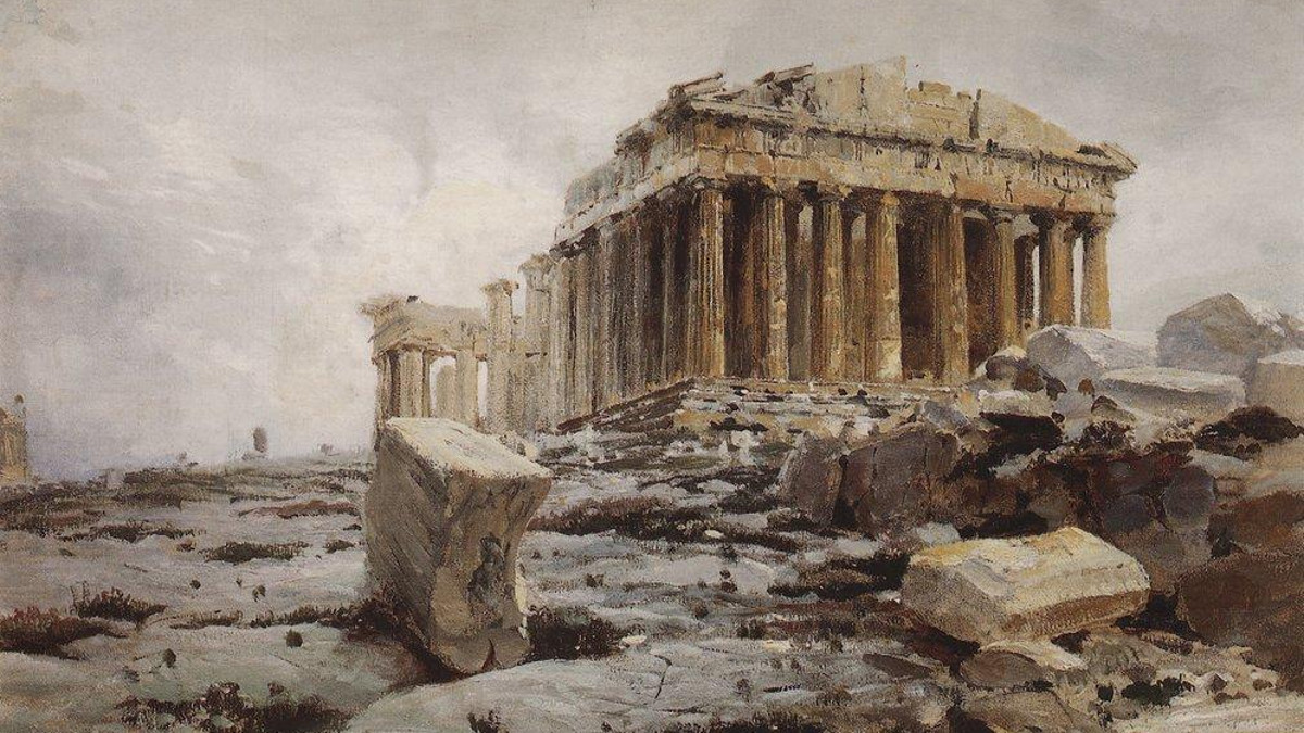 Парфенон. Храм Афины-Парфенос (фрагмент)