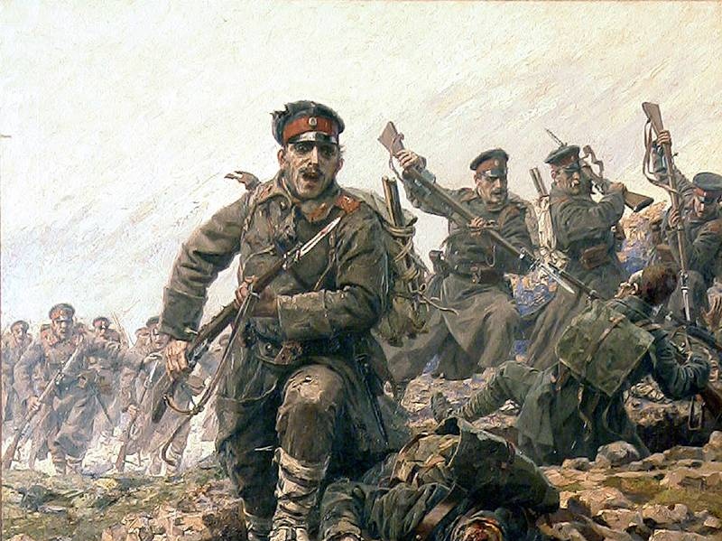Ярослав Вешин. На нож (Атака, фрагмент). 1913