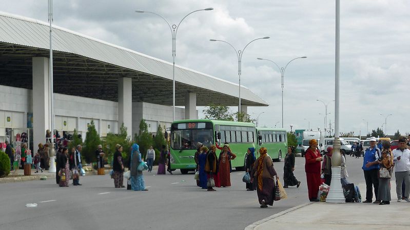 Автовокзал в Туркменистане
