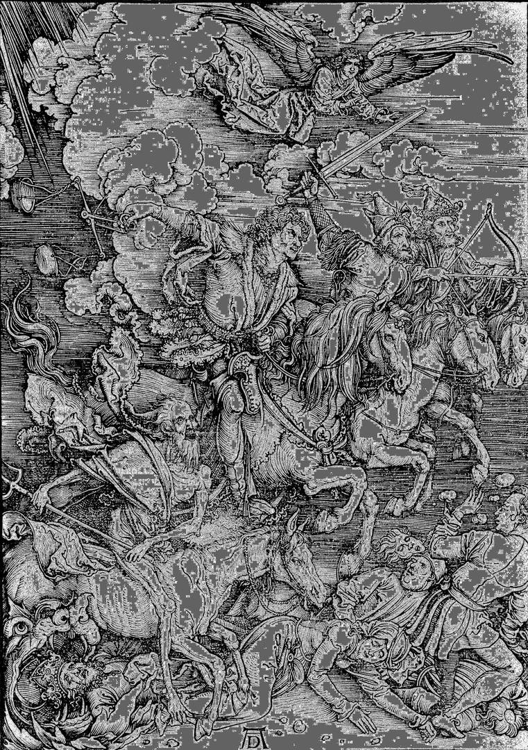 Альбрехт Дюрер. Четыре всадника Апокалипсиса.1498