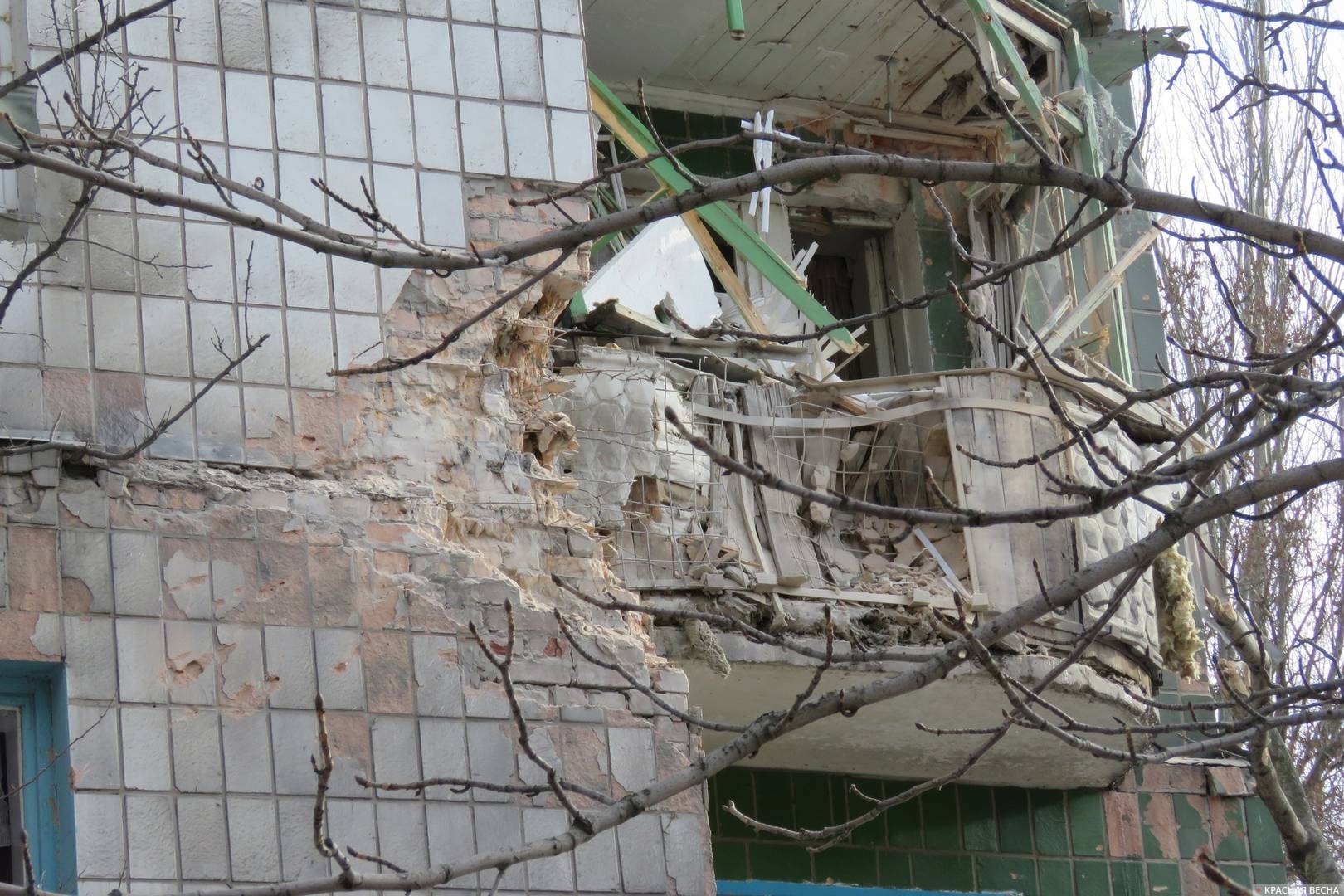 Разрушения после обстрела ВСУ (архивное фото)